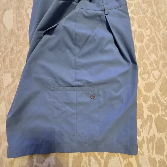 Set Of 2 Charter Club Womens Golf Shorts Size 14 Blue & White Polyester - Picture 14 of 16